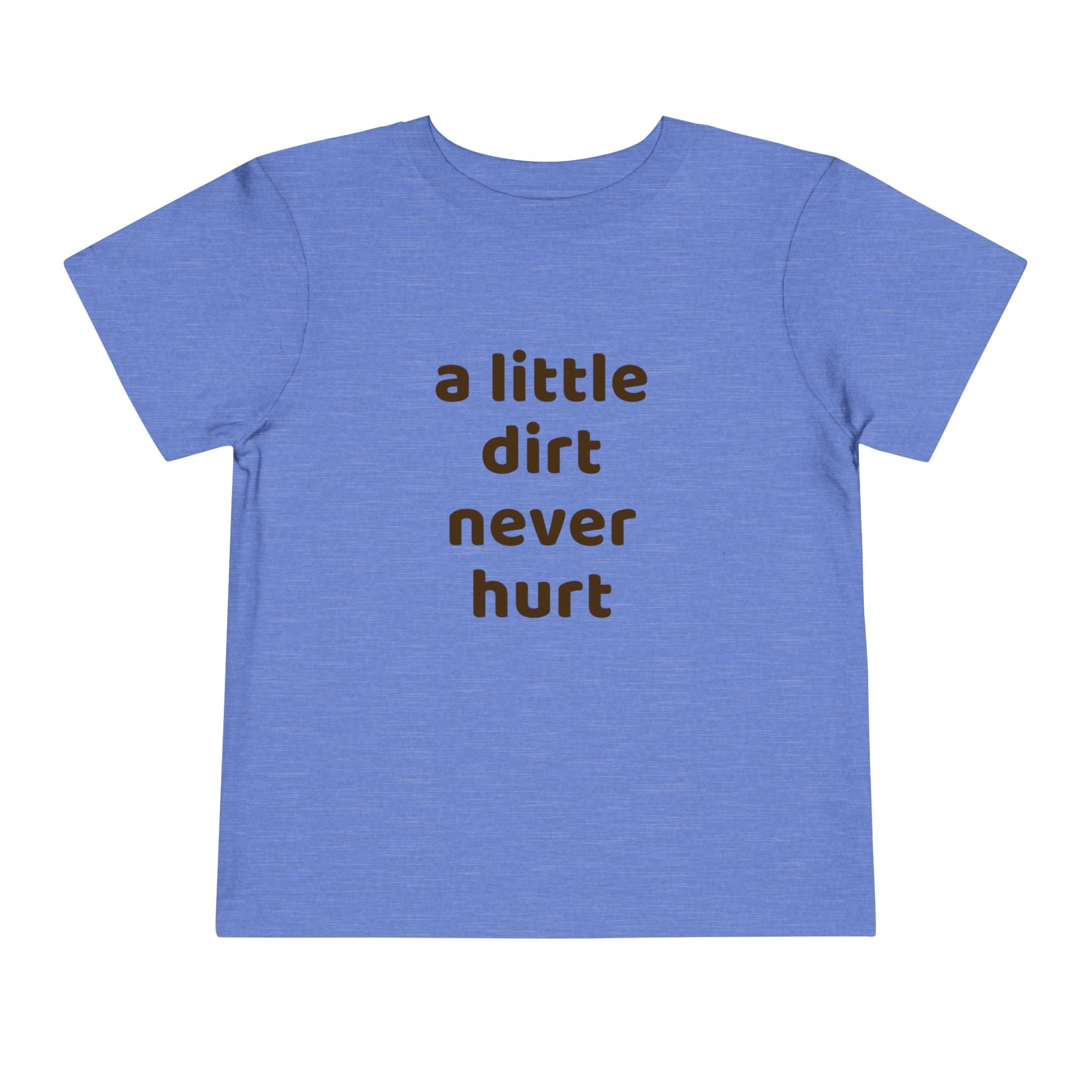 Toddler Tee — "a little dirt never hurt" Playful Kids Graphic Shirt